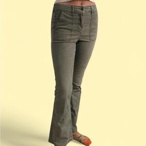 American Eagle Outfitters Green Boot Cut Corduroy Pants